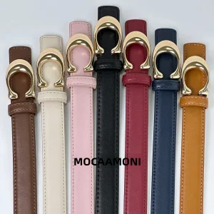 boucle en alliage lettre C argentée, ceinture pour femme fabriquée en matériau PU durable. Caractéristiques un design élégant et moderne