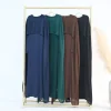 ensemble abaya deux pièces avec robe kimono à manches sulfpour femme musulmane, vêtements islamiques, kaftan, robes de soirée, pour eid ramadan