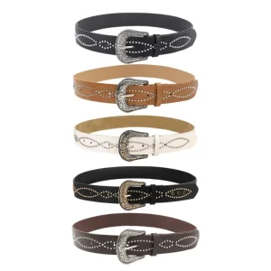 Ceinture taille avec chaîne cloutée, pour Costume décontracté, pour robe portefeuille en jean, livraison directe