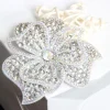 broche fleur en strass pour femmes, accessoires de bijoux, accessoires pour vêtements de luxe haut de gamme, corsage, nouvelle collection
