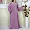 abaya musulmane de dubaï pour femmes, robe islamique de haute qualité, turquie, vêtements pour femmes, manches longues, ample, africaine, avec écharpe, nouvelle collection 2025