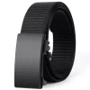 ceinture pour hommes loisirs de plein air ceinture de sport sans dents à dégagement rapide boucle automatique qualité ceinture noire