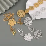 Sarong traditionnel en or pour femme, ceinture de document, bijoux vintage, collier strucbelt, décoration, 1 pièce