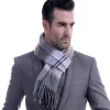 Écharpe classique pour homme hiver imitation cachemire foulards marque de luxe écharpes garder au chaud en plein air foulard hommes châle wrap cadeau