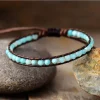 Bracelets ronds mignons pour femmes, faits à la main, perles, ficelle tissée, bohème, adolescentes, bijoux vegan, livraison directe, vente en gros