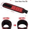 bracelet magnétique pour maintenir les vis, les clous, les forets, les ceintures porte outils de poignet avec des aimants puissants, les gadgets sympas pour hommes et femmes
