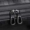 sac à main de mode pour hommes, fourre tout de voyage d'affaires, sac de bagages de luxe en cuir pu alligator avec bandoulière, sacs à bandoulière