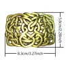 1 boucle de ligne désorganisée, boucle de ceinture fantaisie pour hommes occidentaux de mode rétro, le style viking peut être associé à n'importe quelle ceinture de style, se