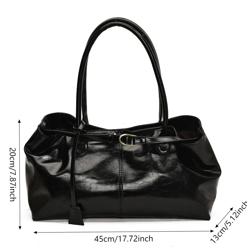 Sac à main Vintage pour femmes, grande capacité, sac de transport sous les bras, mode femme décontracté, fourre-tout à bandoulière unique, nouvelle collection 2025