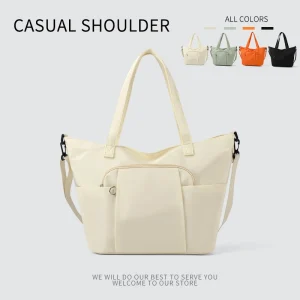 2025 Nouveau sac fourre-tout beige mode femme photographie de rue sac à bandoulière grande capacité le plus facile pour le sac à main de déplacement assorti