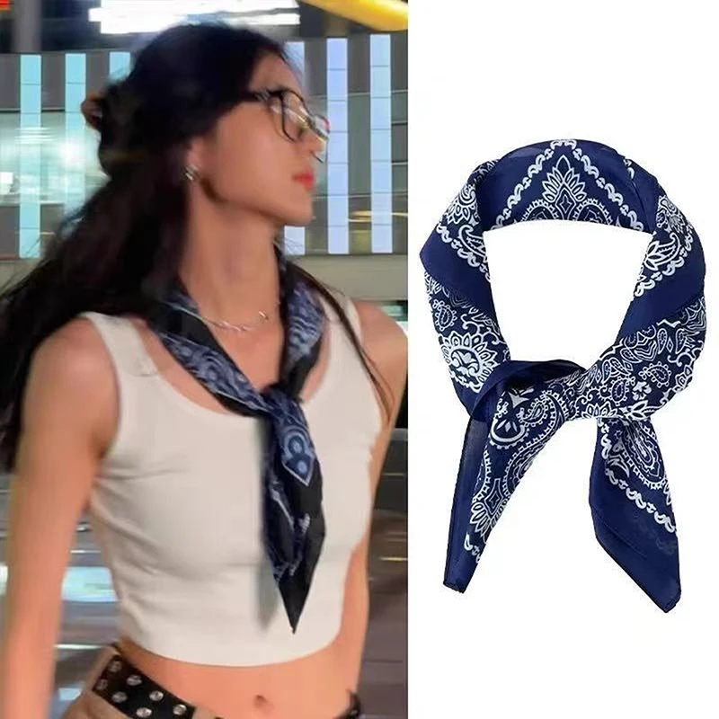 mode de luxe 70 cm satin carré foulard en soie pour les femmes cheveux main foulard poignet hijab enveloppes dame châle ruban bandana