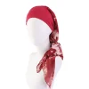 hijab pour femmes musulmanes, couvre chef pré attaché, chimio du cancer, turban élastique imprimé fleur, écharpe de perte de cheveux, bandana, nouvelle collection