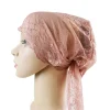 femmes musulmanes casquette intérieure arabe dentelle hijab sous écharpe chapeaux islamiques turban bonnet chapeau bandes casquettes sous écharpe perte de cheveux couvre