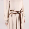 ceinture de style ethnique médiéval pour femmes, design noué, rétro, mode, accessoires pour robe, pull, chaîne de taille, 2025