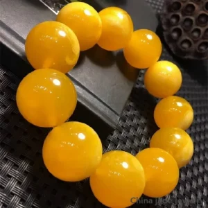 Bracelet en ambre naturel pour hommes et femmes, pierres précieuses de guérison, bijoux fins, véritable poupée baltique, perles rondes en ambre