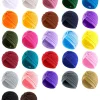 turban torsadé à nœud extensible pour femmes, foulard, bonnet musulman, hijab indien, casquette de chimio pour adultes, couleur unie