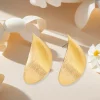 boucles d'oreilles en métal brossé pour femmes et filles, accessoires d'oreille de tempérament rétro, bijoux à la mode, fête de vacances, déclaration ol ee066
