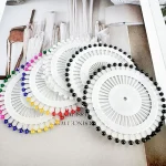 Petites épingles rondes à tête de perle, fournitures florales artisanales en point de croix, 40 pièces par rouleau, pour arrangement et décoration de fleurs