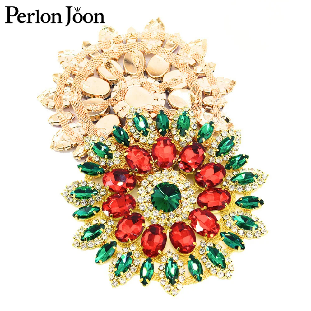 Strass Incrustés de Tournesol, Diamant Coloré AB, Œil de Cheval, Cinq Fleurs, Bijoux, Burnout, Accessoires Décoratifs, Vêtements, XZ003
