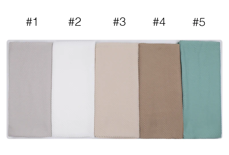 foulard hijab plissé en mousseline de soie pour femme musulmane, voile, georgette, froissé, islam