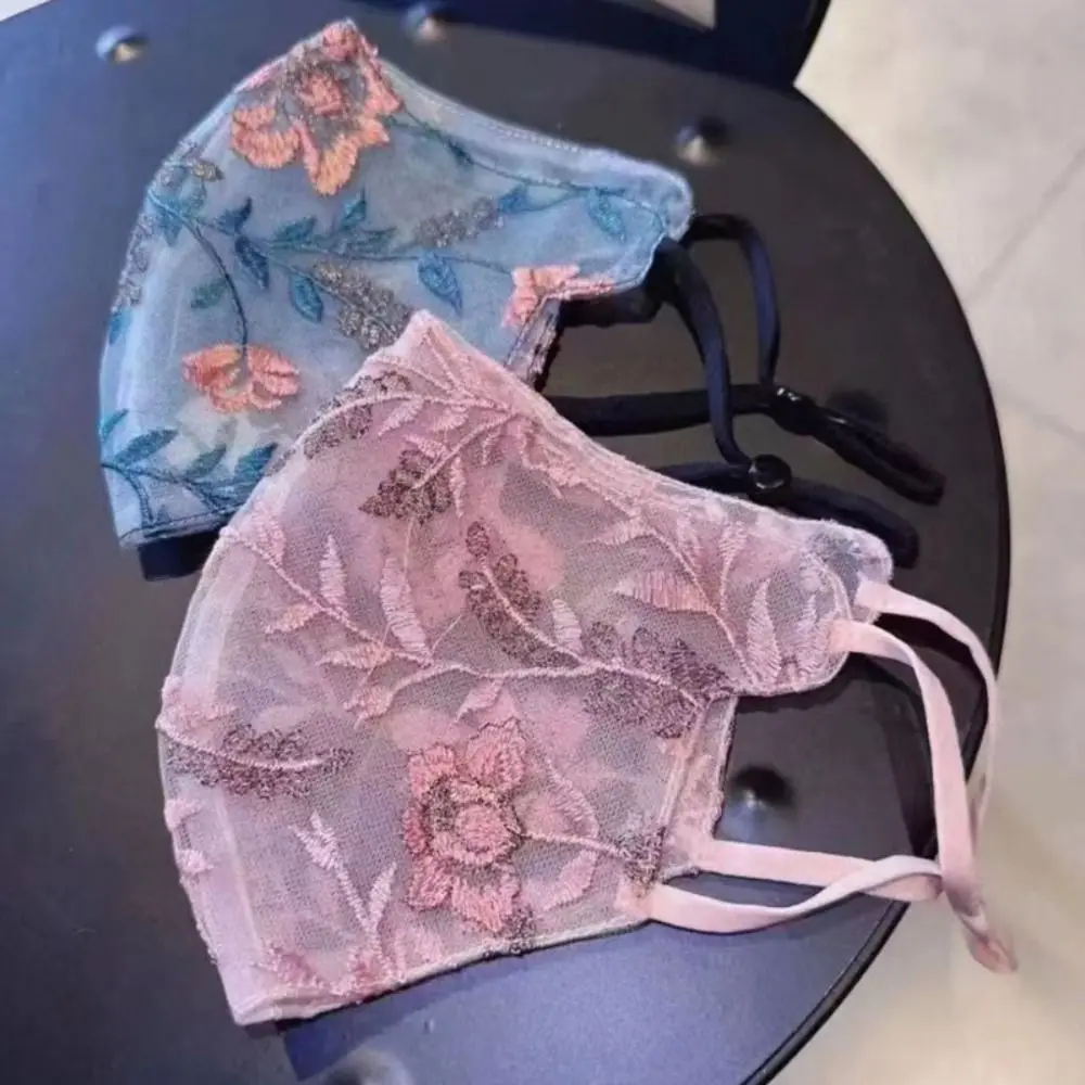 masque respirant en dentelle pour le visage, voile, protection uv, exquis, masque pare soleil, écharpe anti poussière, masque anti soleil