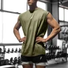 camiseta deportiva sin mangas para hombre, chaleco de secado rápido, transpirable, ample, pour entraînement, verano