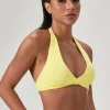 soutien gorge de sport de yoga pour femmes, col licou, design élégant au dos, soutien gorge de gymnastique sexy pour course à pied, fitness