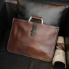 nouveau sac pour hommes rétro sacs à main en cuir grande mallette d'affaires célèbre sac à bandoulière de créateur marque de luxe sac de fichier pour les garçons cool