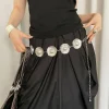 chaîne de ventre chaînes de taille bohème bijoux de style ethnique chaînes de ceinture de robe accessoire en métal gland chaîne de corps performance de danse