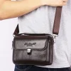 sac de taille pour hommes, fourre tout avec ceinture, sac à main d'affaires multifonction en cuir véritable, petits sacs à bandoulière de 7 pouces