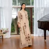 abayas musulmanes robes élégantes paillettes broderie robe de soirée ramadan caftan marocain pour femmes vêtements arabes généreux