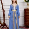 Robe de prière du moyen-orient pour filles, Abaya musulmane à capuche, robes arabes modestes islamiques, tenue de dubaï, caftan