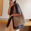 Sac en laine au Crochet, sac tricoté à la main, sac à bandoulière pour femmes