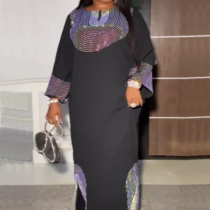 Abayas pour femmes dubaï luxe 2025 Robe de mode musulmane africaine Caftan Marocain robes de soirée Boubou Robe Djellaba Femme