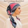 nouvelles femmes hijabs foulard hijab chimio casquette turban pré attaché chapeaux bandana cancer perte de cheveux foulard tête enveloppement chapeau extensible
