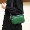 sac à main rectangulaire en cuir group pour femme, sacoche à bandoulière de luxe de styliste, solide, 100%, 2024