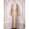 robes maxi 2 pièces ensembles eid abayas musulmanes pour les femmes dubaï fête longue robe perles jalabiya maroc caftan ramadan robes