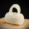 sac de robe de soirée élégant, tissage de perles, sac à main élégant et polyvalent pour banquet et fête, sac de rangement de perles pour socialite