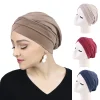 Nouveau femmes croix musulman hijab chapeau intérieur islamique sous-écharpe arabe Wrap chimio Bandana musulman écharpe Hijab Bonnet casquette indien chapeau