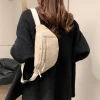 femmes taille sac velours côtelé étudiant épaule sac à main bandoulière poitrine poitrine sac fanny pack mode téléphone femme bum ceinture sac à main