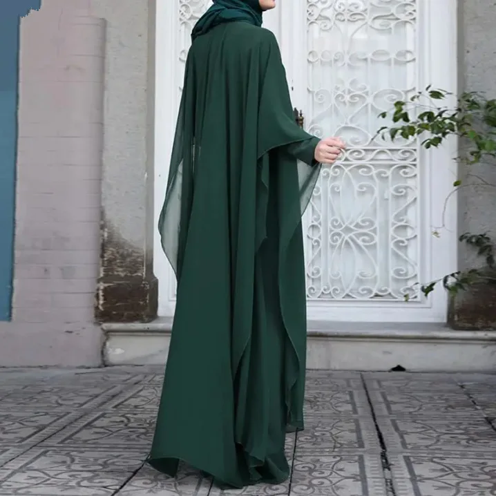 eid musulman abayas pour les femmes modeste faux deux pièces robes islam robes arabe longue robe jalabiya ramadan maroc dubaï caftan