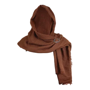 Écharpe médiévale enveloppante Cape épaule écharpe longue écharpe avec broche pour femmes hommes