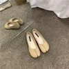 chaussures de style japonais tabi ninja pour femmes, chaussures plates en cuir confortables, mocassins fendus, mocassins en jean mary, chaussures de ballerine pour dames