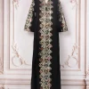 robe longue à paillettes brodées pour femmes musulmanes, abaya marocaine, kaftan de dubaï, abayas islamiques, robe éducative eid, robes de soirée modestes, jalabiya