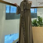 Ensemble 2 pièces de vêtements du Moyen-Orient |   Femmes en mousseline de soie Abaya turquie caftan Robe longue musulmane Abayas Robe + foulard