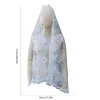 voile dramatique fête pour filles, décorations d'halloween, en tulle, personnalité tendance féminine, 95ab