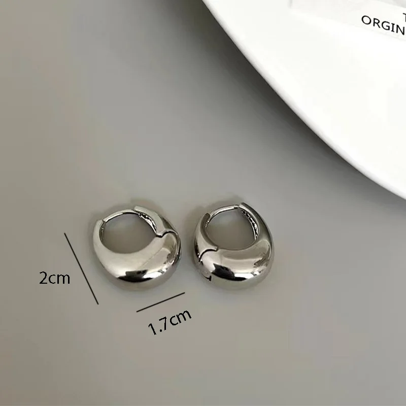 Boucles d'oreilles rondes vintage en argent regardé 925 pour femmes, boucles d'oreilles carillon en or, bijoux de prévention des allergies, accessoires de fête, cadeau