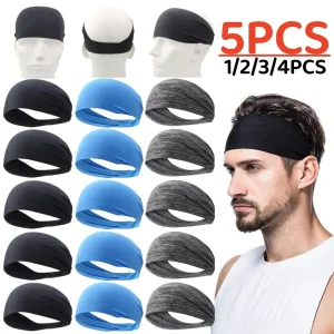 Bandeaux de sport élastiques, coiffure d&rsquo;absorption de la sueur, bandeau d&rsquo;entraînement à séchage rapide, antidérapant, respirant, pour Yoga, course à pied