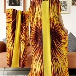 Abaya-Robe de Soirée en Coton à Manches Courtes pour Femme Musulmane Africaine, Boubou avec Strass, Grande Écharpe, Été 2024