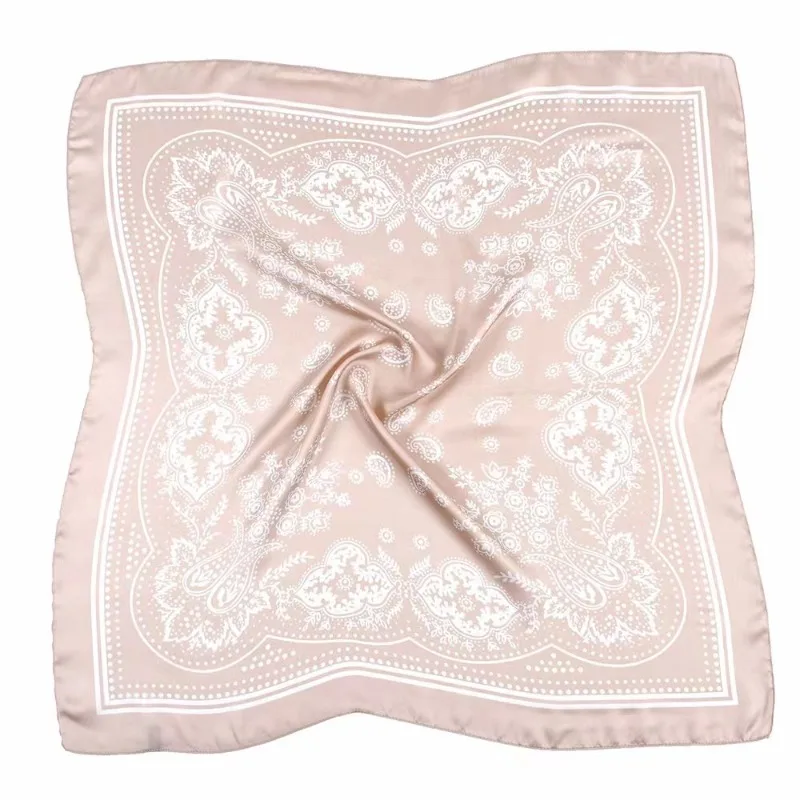 femmes écharpe 70 cm noir hip hop bandana foulard paisley imprimé hijab chapeaux poignet bandeau carré foulards imprimer mouchoir